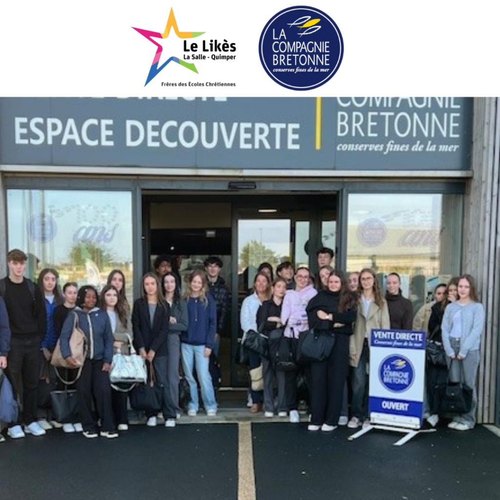 Une classe de 1ère STMG du Likès La Salle en visite à la Compagnie Bretonne pour une sortie pédagogique